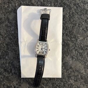 Juicy Couture Black Leather watch